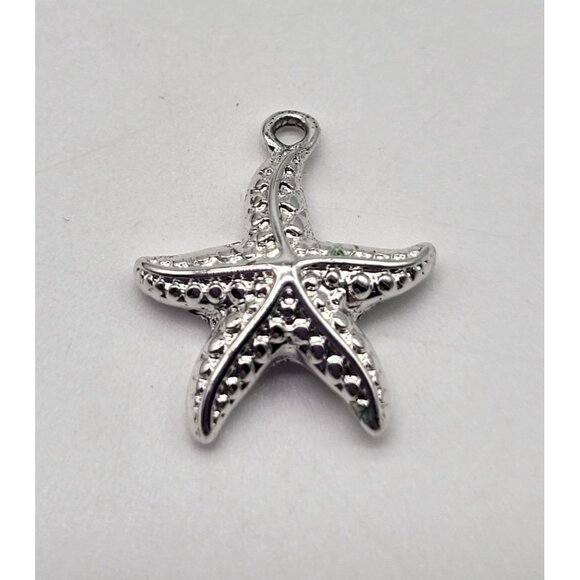 Napier Jewelry - Napier Silver Tone Starfish Pendant Charm Tiny Beachy